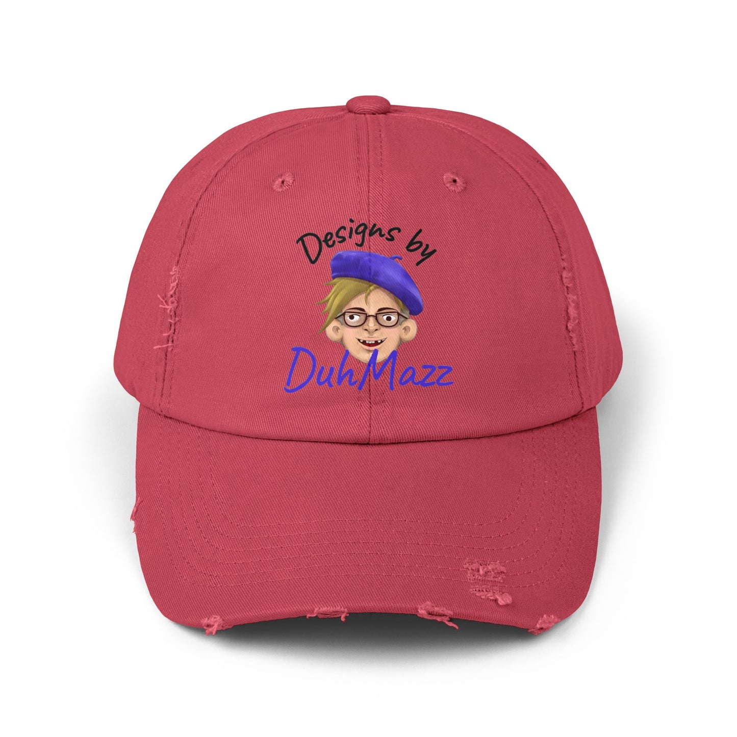 Designs by DuhMazz Unisex Distressed Cap