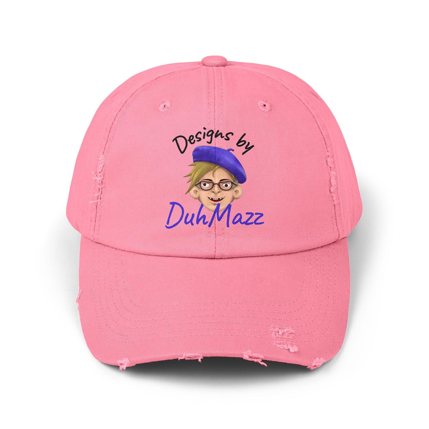 Designs by DuhMazz Unisex Distressed Cap