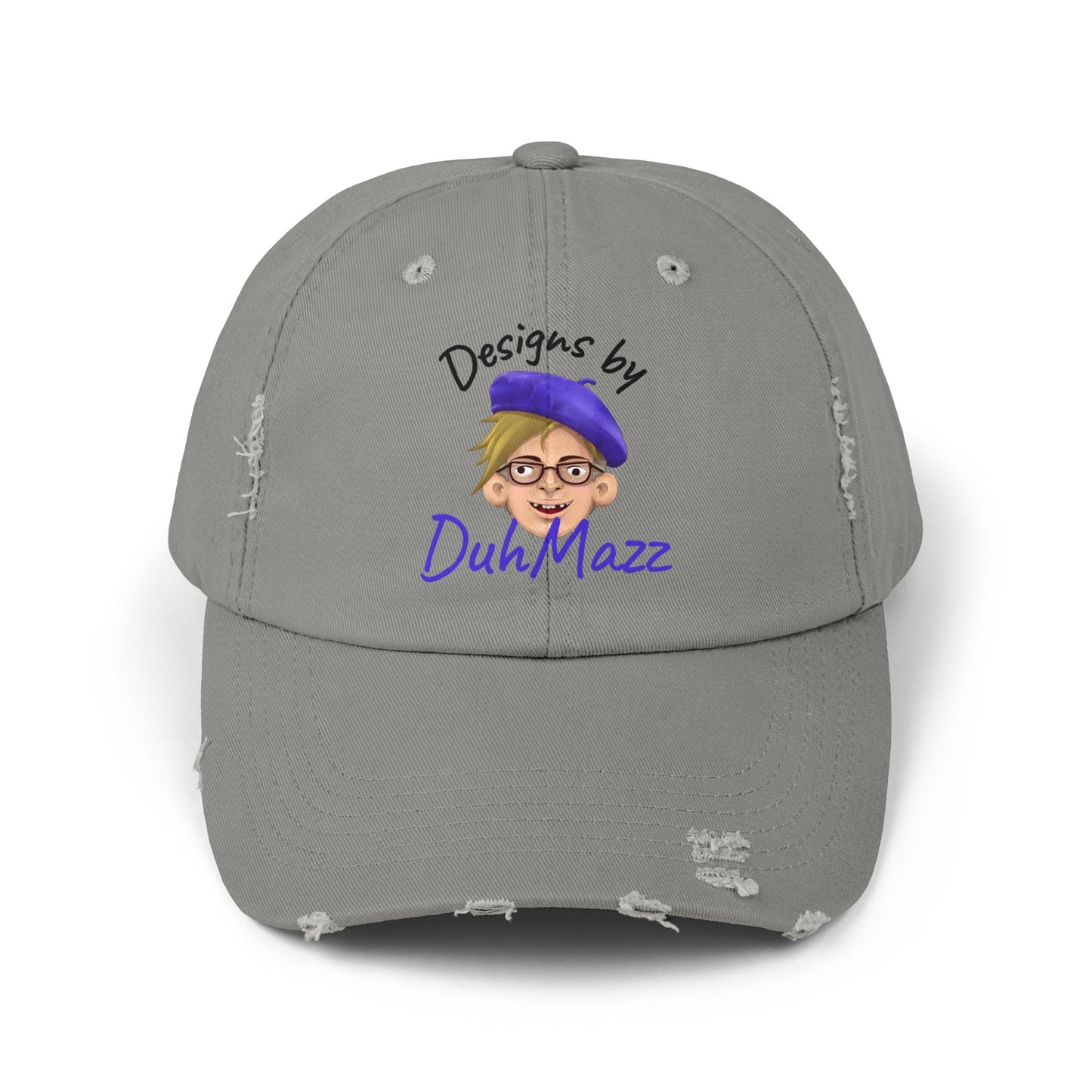 Designs by DuhMazz Unisex Distressed Cap