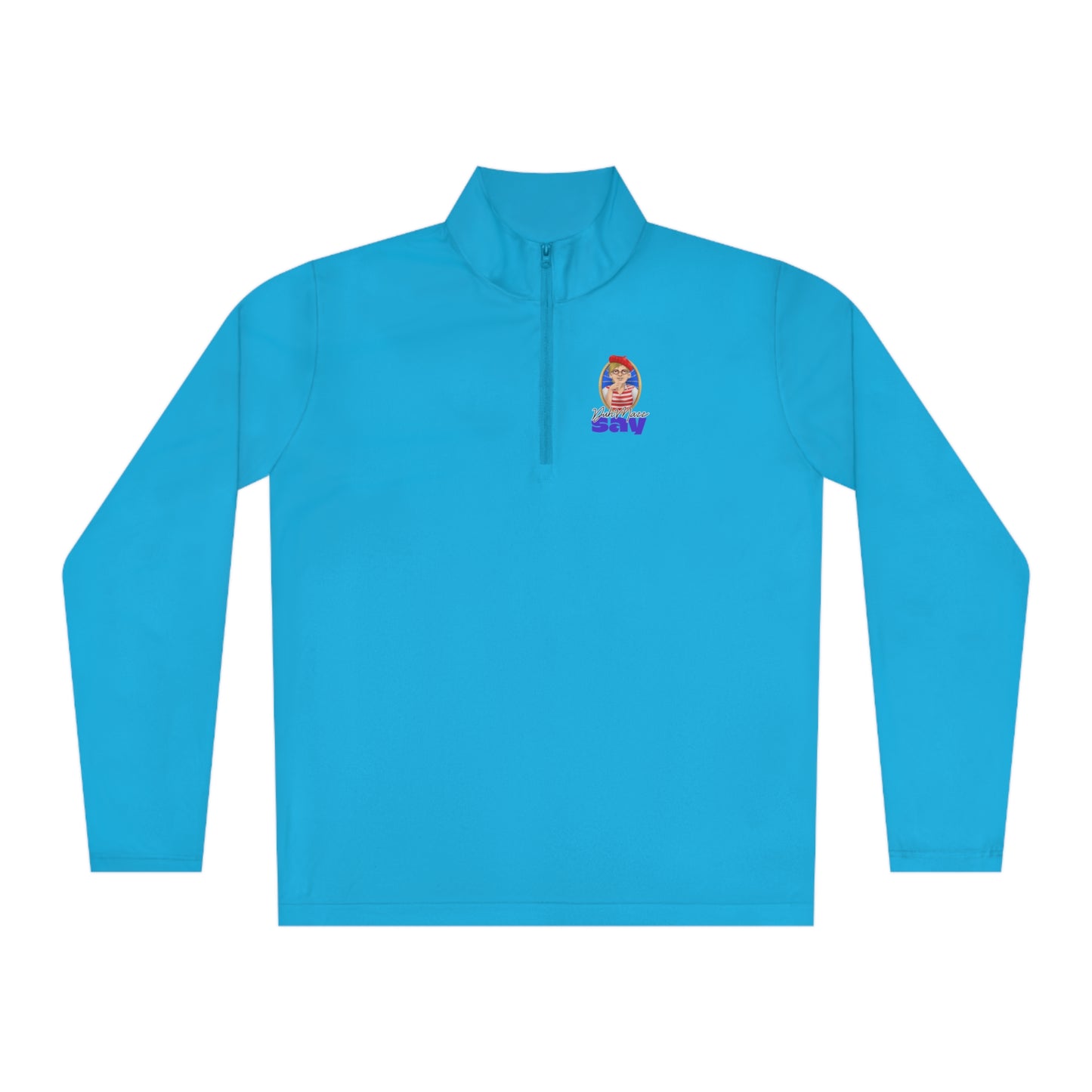 DuhMazz Say... Human - Unisex Quarter-Zip Pullover