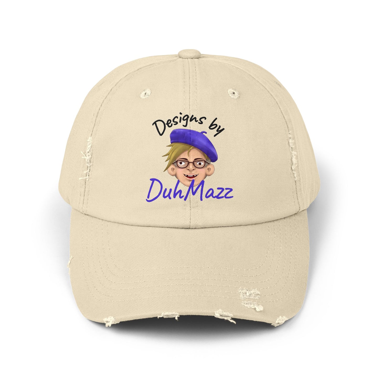 Designs by DuhMazz Unisex Distressed Cap